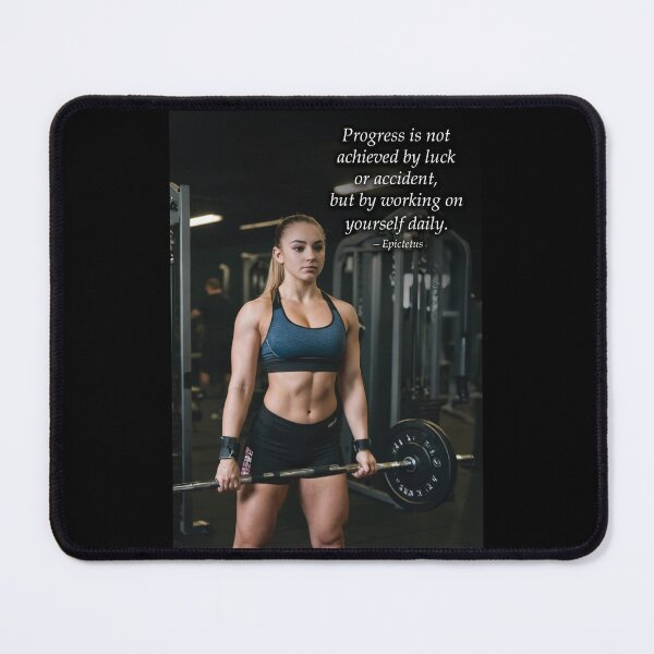 Item preview, Progress Quote - Gym Girl Lifting Weights, Women's Workout Motivation designed and sold by chantastical.
