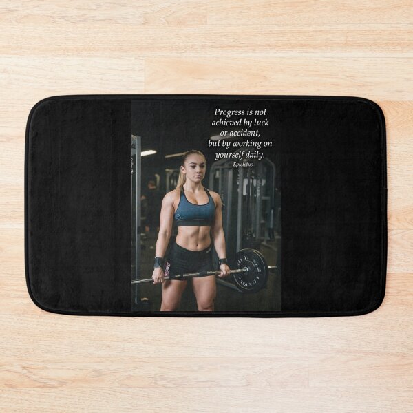 Item preview, Progress Quote - Gym Girl Lifting Weights, Women's Workout Motivation designed and sold by chantastical.