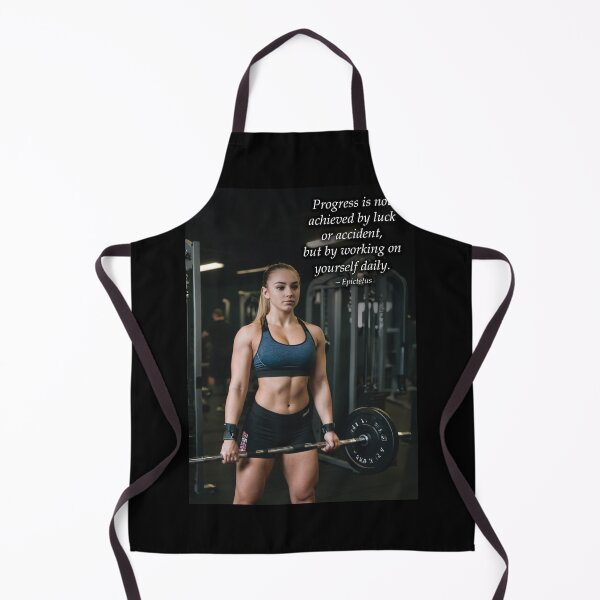 Item preview, Progress Quote - Gym Girl Lifting Weights, Women's Workout Motivation designed and sold by chantastical.