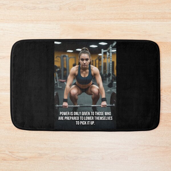 Item preview, Power Quote - Gym Girl Lifting Weights, Women's Workout Motivation designed and sold by chantastical.