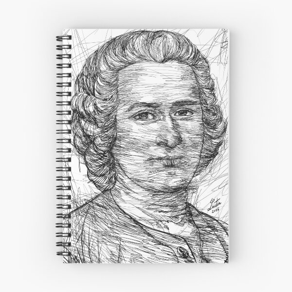 Item preview, JEAN-JACQUES ROUSSEAU ink portrait designed and sold by lautir.