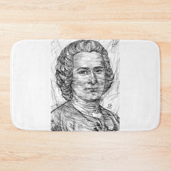 Item preview, JEAN-JACQUES ROUSSEAU ink portrait designed and sold by lautir.