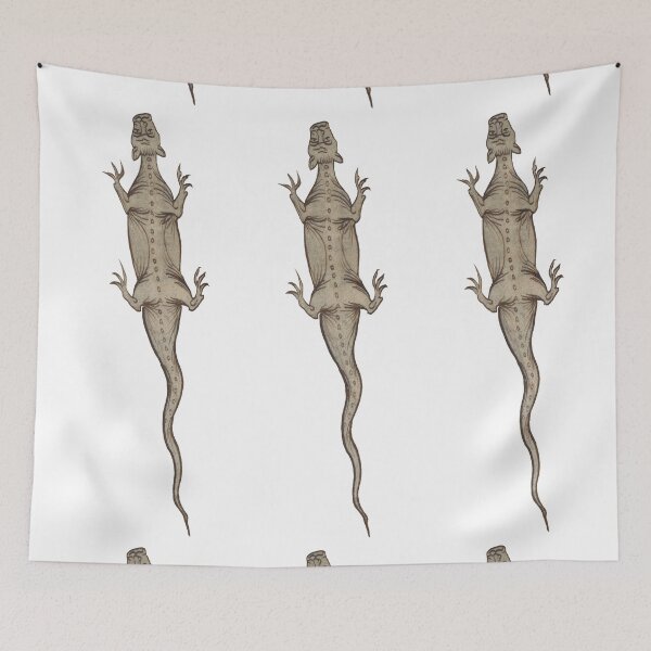 Item preview, Medieval illustration of a lizard designed and sold by IllmadeErrant.