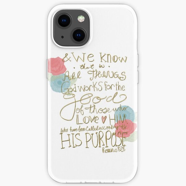 Romans 8:28 - color iPhone Soft Case