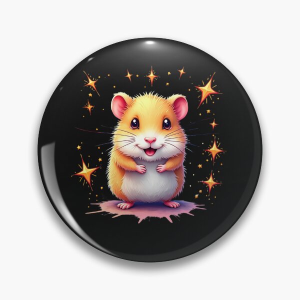 Item preview, Süßer Hamster mit magischem Glanz – T-Shirt für Tierfreunde designed and sold by Stolperkiste.