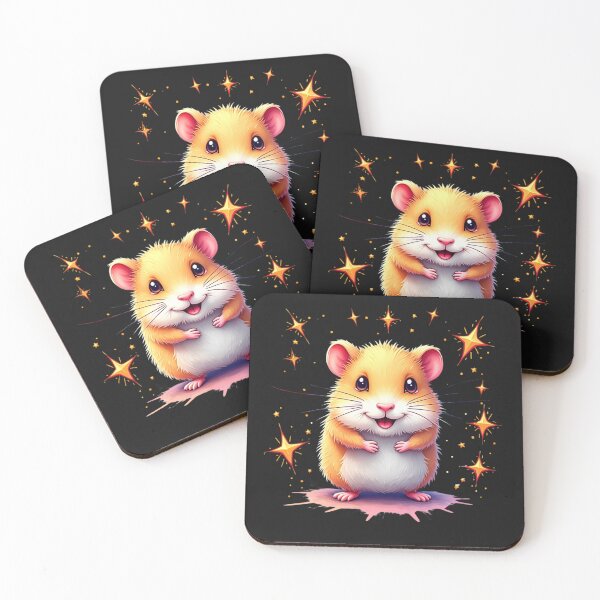 Item preview, Süßer Hamster mit magischem Glanz – T-Shirt für Tierfreunde designed and sold by Stolperkiste.