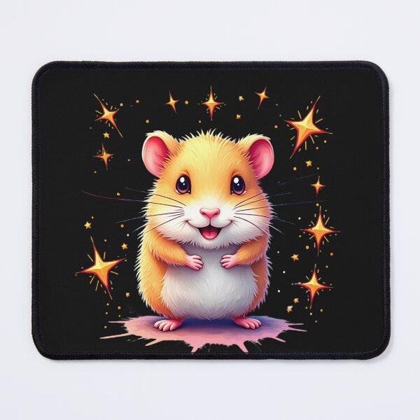 Item preview, Süßer Hamster mit magischem Glanz – T-Shirt für Tierfreunde designed and sold by Stolperkiste.