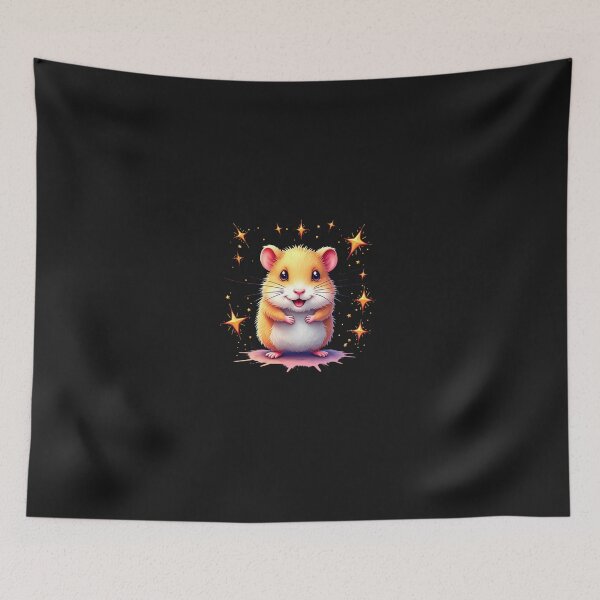 Item preview, Süßer Hamster mit magischem Glanz – T-Shirt für Tierfreunde designed and sold by Stolperkiste.