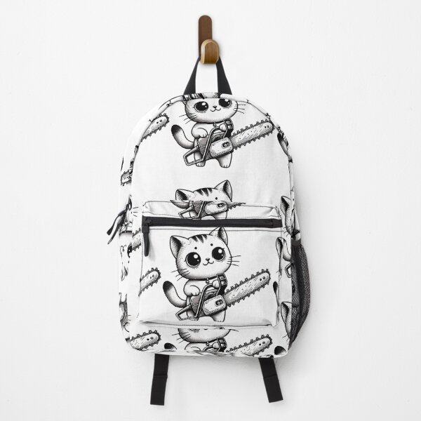 Item preview, Cute Cat With Chainsaw designed and sold by Moonrock Design.