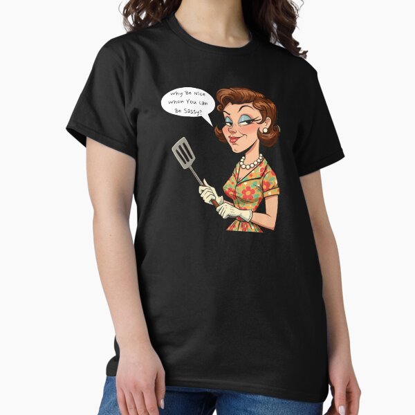 Item preview, Vintage Sarcastic Housewife | Humorous and Retro-Inspired Graphic designed and sold by Tw1nsAIArt.