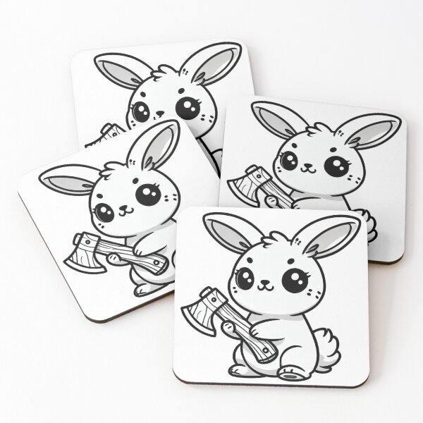 Item preview, Cute Bunny Rabbit With Axe designed and sold by Moonrock Design.