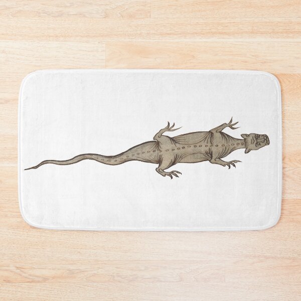 Item preview, Medieval illustration of a lizard, horizontal designed and sold by IllmadeErrant.