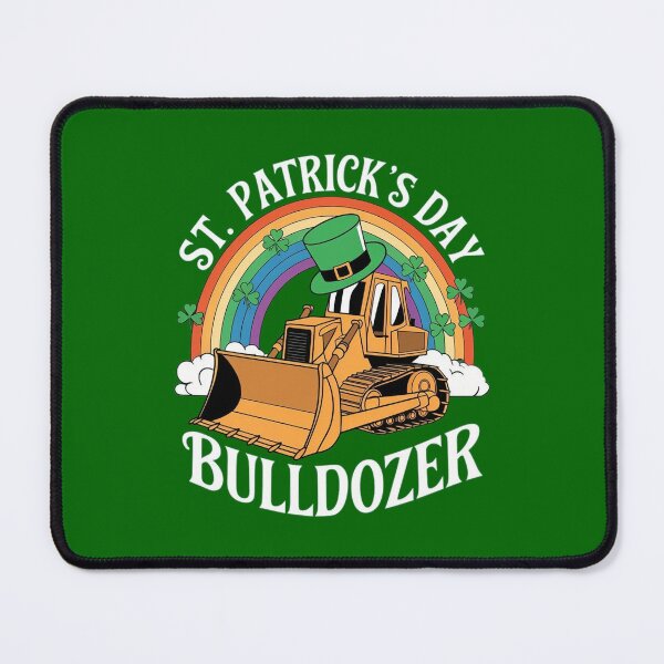 Item preview, St Patricks Day Bulldozer designed and sold by Redgiant87x.