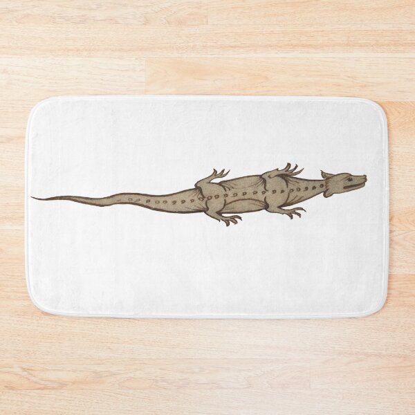 Item preview, Medieval illustration of a lizard, horizontal designed and sold by IllmadeErrant.