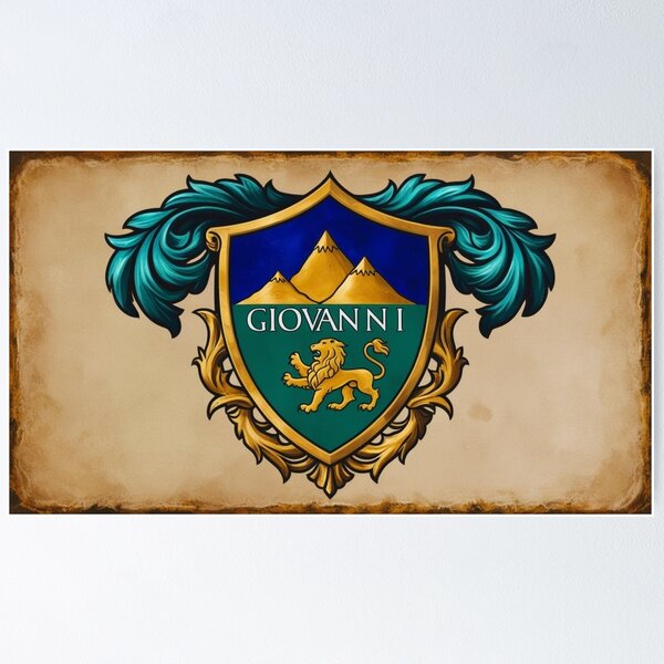 Item preview, Stemma di Giovanni (John) designed and sold by ArtGiul.