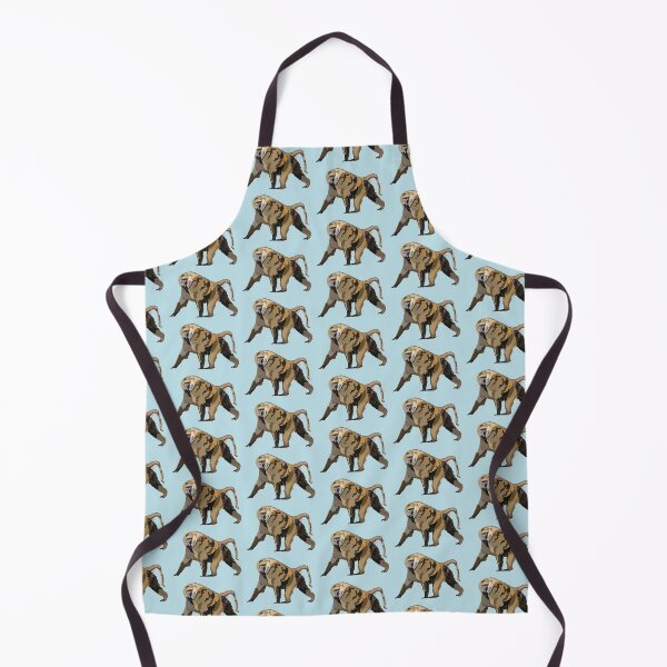 Item preview, O is for Olive Baboon , Olive Baboon – African Savanna Primate Wildlife Illustration designed and sold by PrettylittlepastelUk.