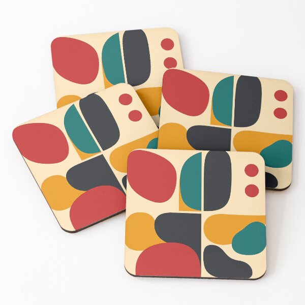 Artikelvorschau, Mid Century Modern Geometrisch Abstrakt Retro entworfen und verkauft von svarupa.