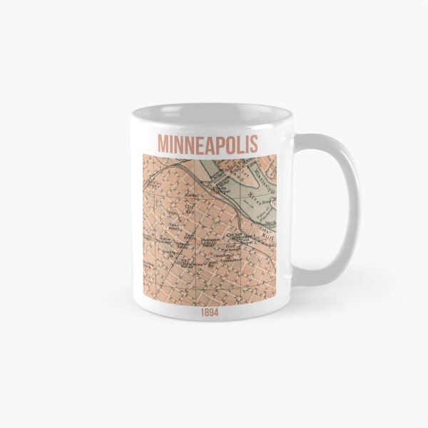 Item preview, Minneapolis around 1894: Vintage city map for local patriots and Minnesota fans designed and sold by RetroTraveller.