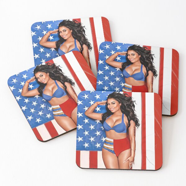 Item preview, Patriotic Baddie Pin-Up Art – USA Flag Beauty designed and sold by Zuriel Hargrove.