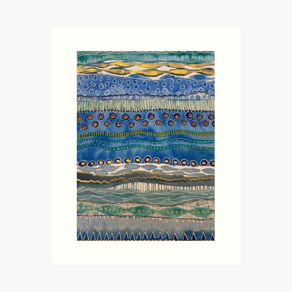 Artikel-Vorschau von Blauer Wandteppich, designt und verkauft von Theresa Wheatley.
