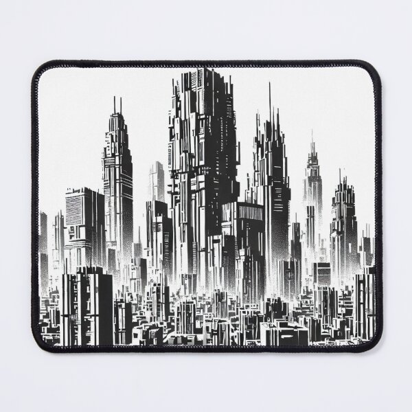 Item preview, Cyberpunk Brutalist City designed and sold by HIGHWAYTOMERCH.