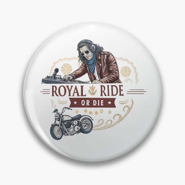 Artikelvorschau, Königliche Fahrt oder Tod: King Charles DJ Biker T-Shirt entworfen und verkauft von AnnDesignStudio.