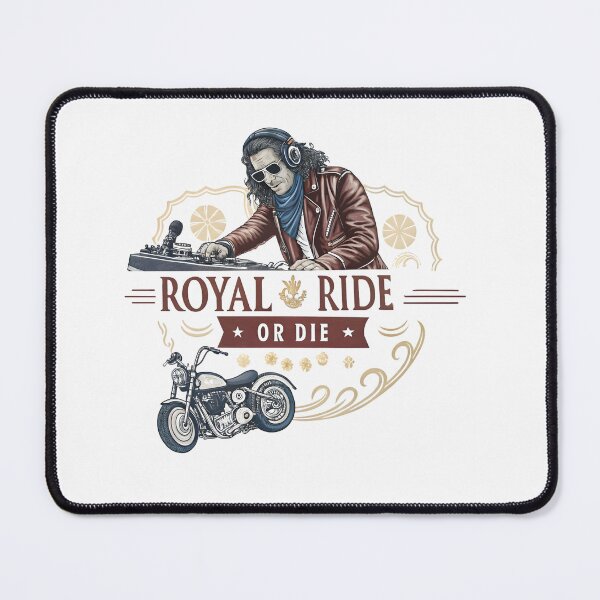 Item preview, Royal Ride or Die: King Charles DJ Biker Tee designed and sold by AnnDesignStudio.