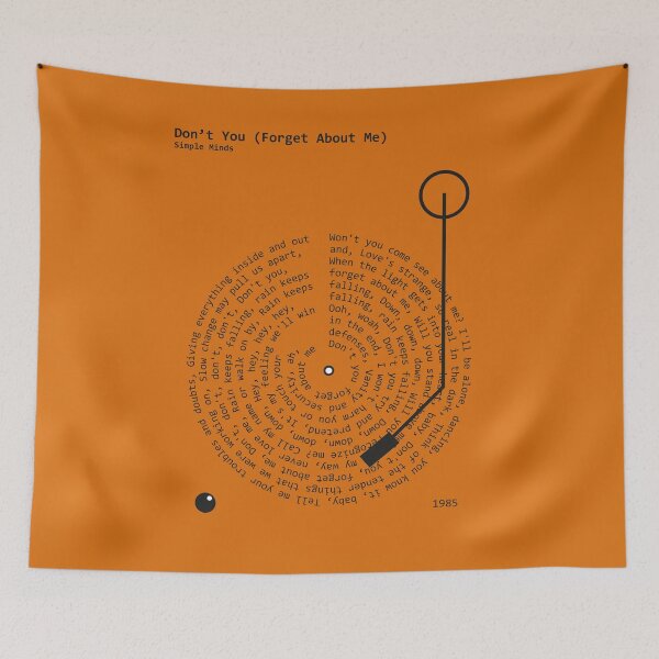 Item preview, Don’t You Forget About Me, Simple Minds - Lyrics Poster designed and sold by MancBusyBee.