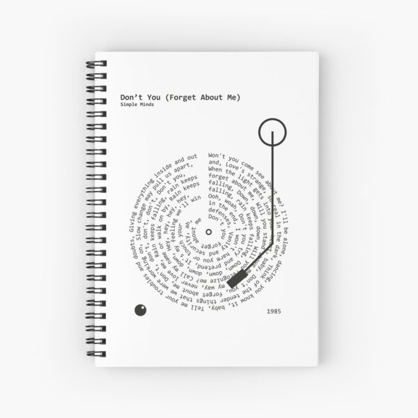 Item preview, Don’t You Forget About Me, Simple Minds - Lyrics Poster designed and sold by MancBusyBee.