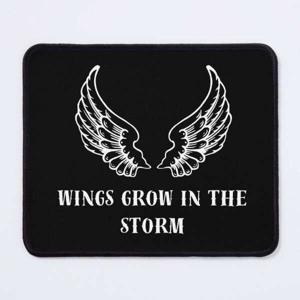 Item preview, Wings Grow in the Storm – Powerful Minimalist Wing Design designed and sold by PurelyDesign.