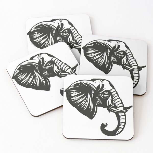 Item preview, Black and White Elephant designed and sold by ShopyLK.