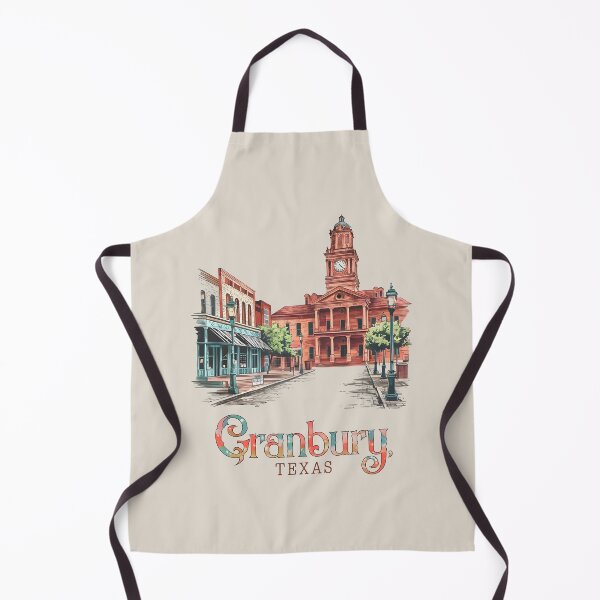 Item preview, Artistic Historic Downtown Square Design – Granbury Texas designed and sold by MoMidoStore.