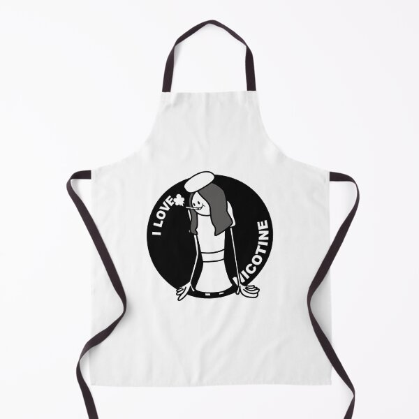 Item preview, Cartoony great girl is a heavy smoker (Black and White) designed and sold by R-T-Gracie.