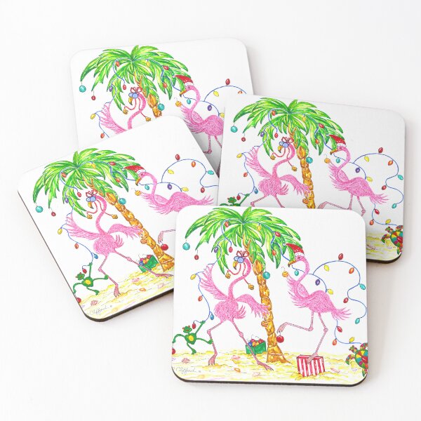 Item preview, Flamingo Christmas designed and sold by susan-clifford.