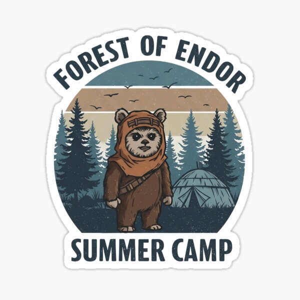 Vista previa del artículo con la obra «Campamento de verano en el bosque y Endor», diseñado y vendido por GLMax.