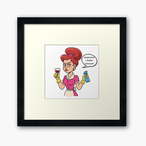 Item preview, Vintage Sarcastic Housewife | Humorous and Retro-Inspired Graphic designed and sold by Tw1nsAIArt.
