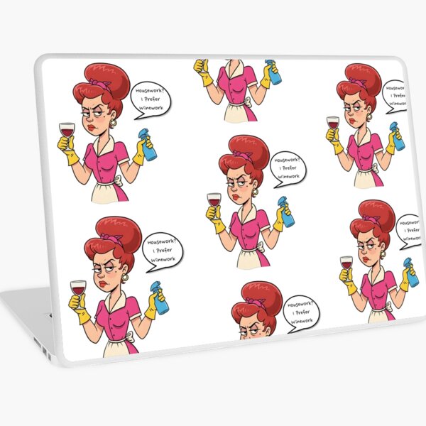 Item preview, Vintage Sarcastic Housewife | Humorous and Retro-Inspired Graphic designed and sold by Tw1nsAIArt.