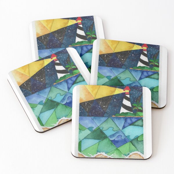 Item preview, St. Augustine Lighthouse at Night Watercolor designed and sold by K Jolly Art .