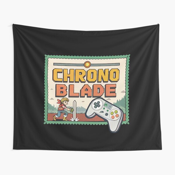 Item preview, Chrono Blade - Retro Video Game designed and sold by Lucky Dog Merch.