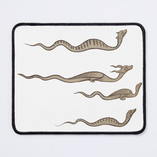 Item preview, Medieval illustration of serpents designed and sold by IllmadeErrant.
