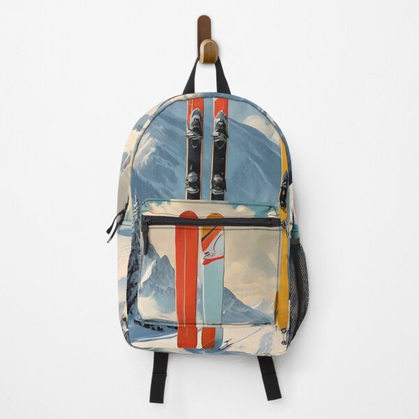 Item preview, Snow Vintage Ski Print French Alps designed and sold by Esterlane.