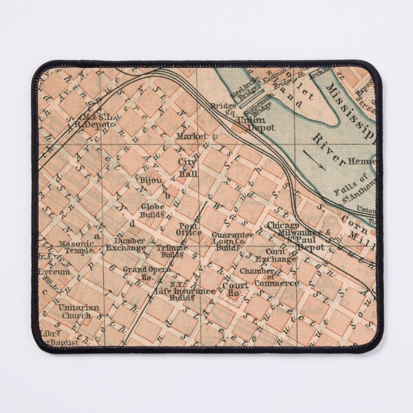 Item preview, Minneapolis around 1894: Vintage city map for local patriots and Minnesota fans designed and sold by RetroTraveller.