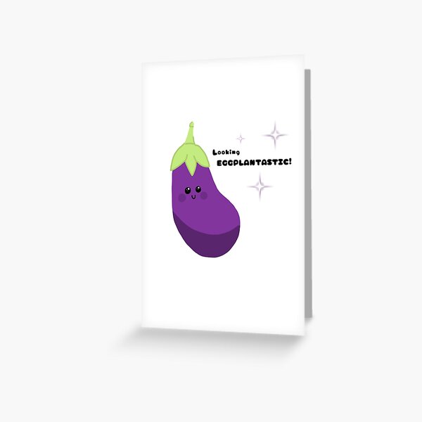 Item preview, "Looking EGGPLANTASTIC!" Cute Eggplant Design  designed and sold by Akcikas.