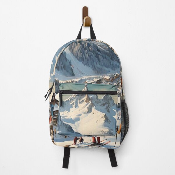 Item preview, Vintage Ski Print French Alps designed and sold by Esterlane.