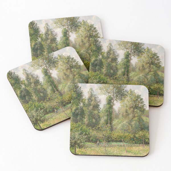 Item preview, The painting Poplars, Eragny by Camille Pissarro 1895 designed and sold by botanicalworks.