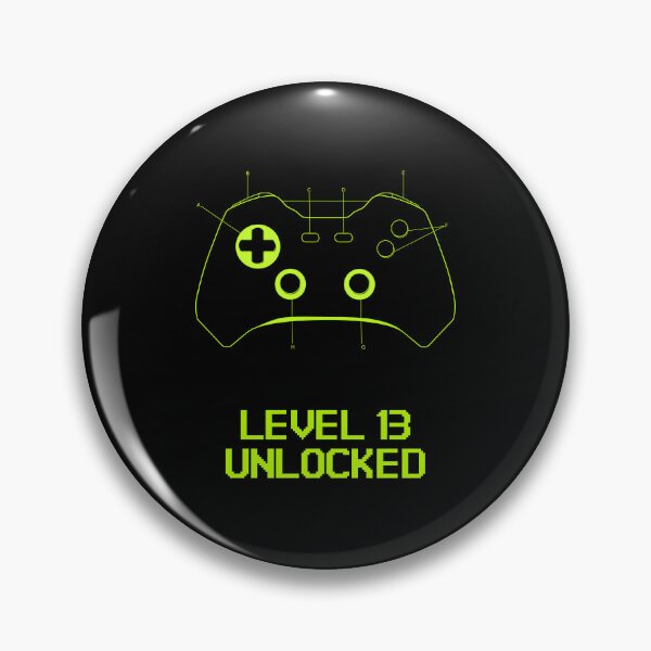 Item preview, Level 13 Unlocked – Gamer Birthday designed and sold by Grin22.