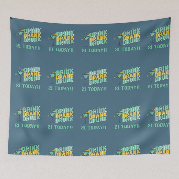 Item preview, Drink Drank Drunk – 21st Birthday Celebration designed and sold by Grin22.