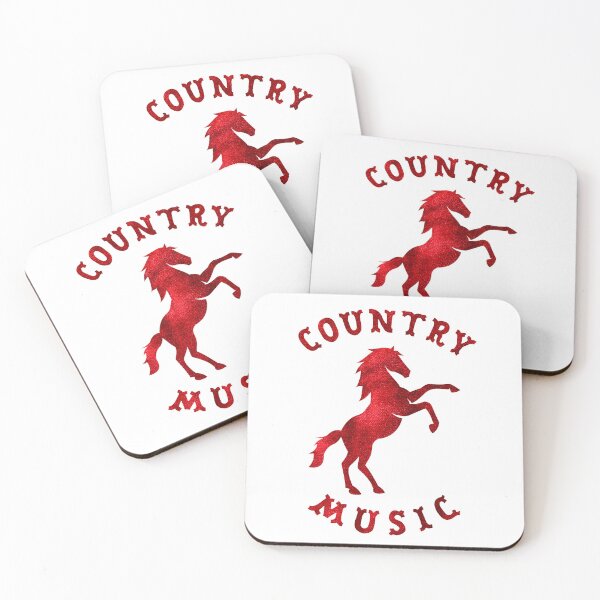 Item preview, Red Velvet Country Music Mustang - Rustic Country Vibes designed and sold by SteadyRolling.
