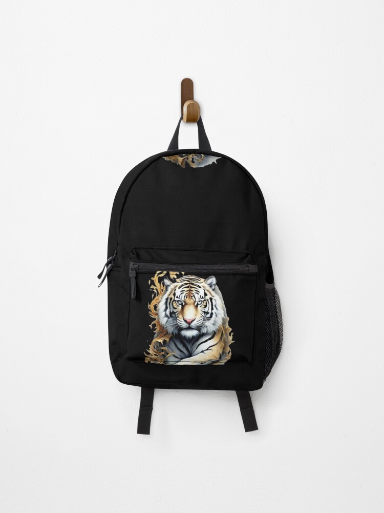 Thumbnail 1 of 3, Backpack, Tiger Focused designed and sold by WackyJacks.