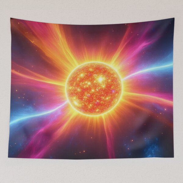 Item preview, Black Thermal Radiance – Canvas Paintings of Cosmic Energy designed and sold by eXtraHumans.
